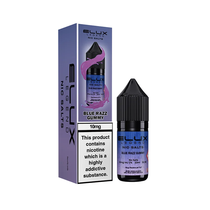 Blue Razz Gummy Nic Salts ELiquid Elux Legends Blue Razz Gummy Nic Salts ELiquid Elux Legends